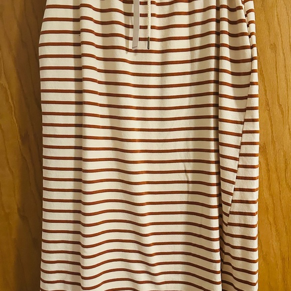 Self Contrast Dresses & Skirts - NWT Self Contrast Striped Cream and Rust Women's Skirt for Anthropologie.